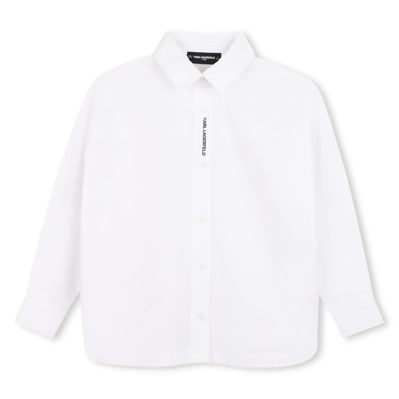 Camisa de manga longa KARL LAGERFELD KIDS 
                        MENINA