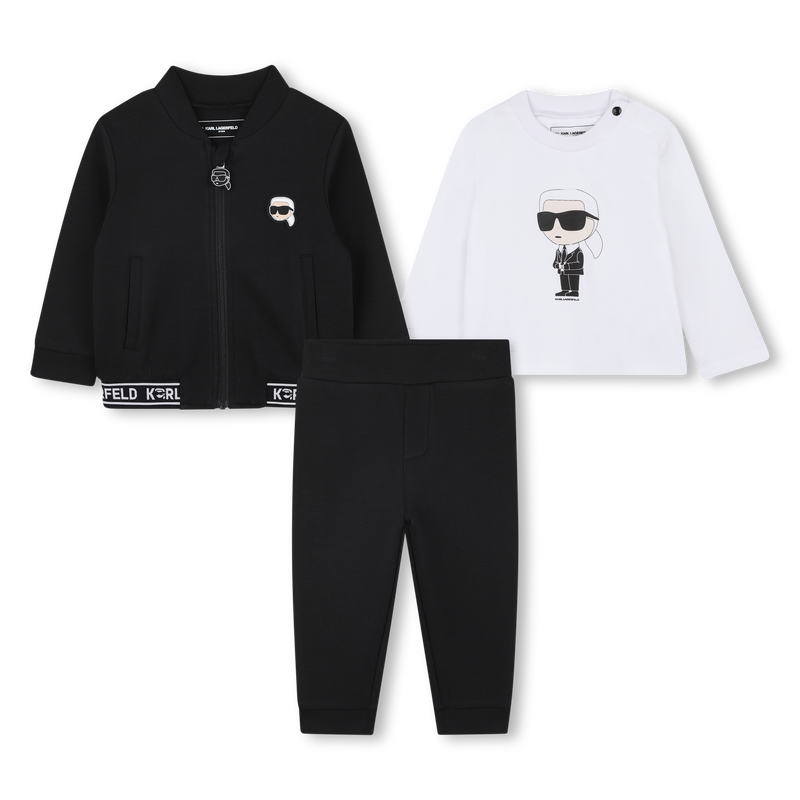 Conjunto de três peças KARL LAGERFELD KIDS 
                    BOY