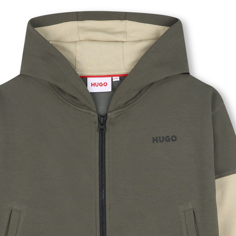 Cardigan com capuz HUGO 
                    BOY