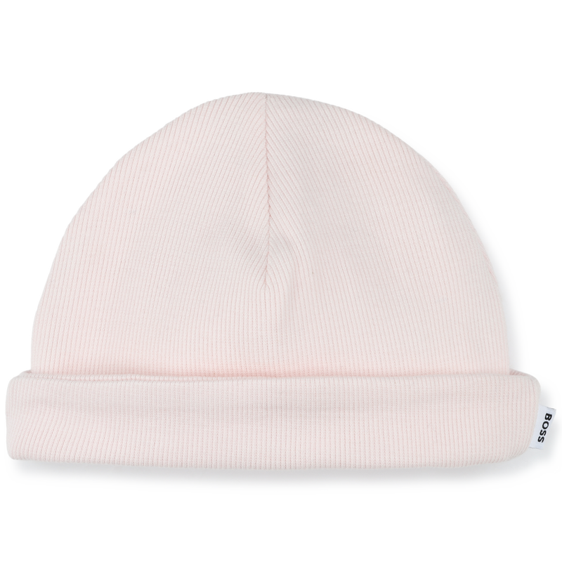 Gorro canelado com dobra BOSS 
                        GIRL