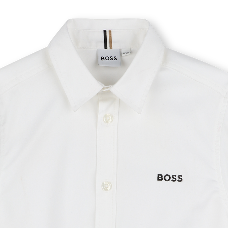 Camisa manga comprida algod&atilde;o BOSS 
                        BOY