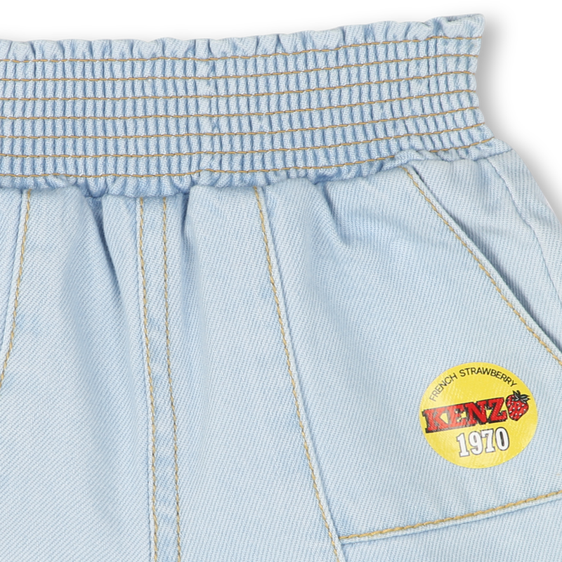 Calções de ganga com bolsos KENZO KIDS 
                    GIRL