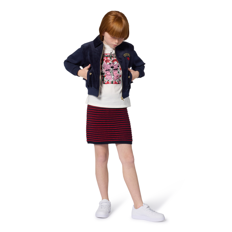 Camiseta de manga curta SONIA RYKIEL 
                        GIRL