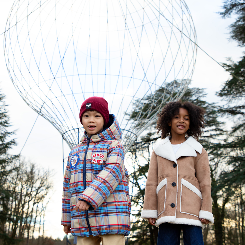 Blusão de penas reversível KENZO KIDS 
                    UNISEX