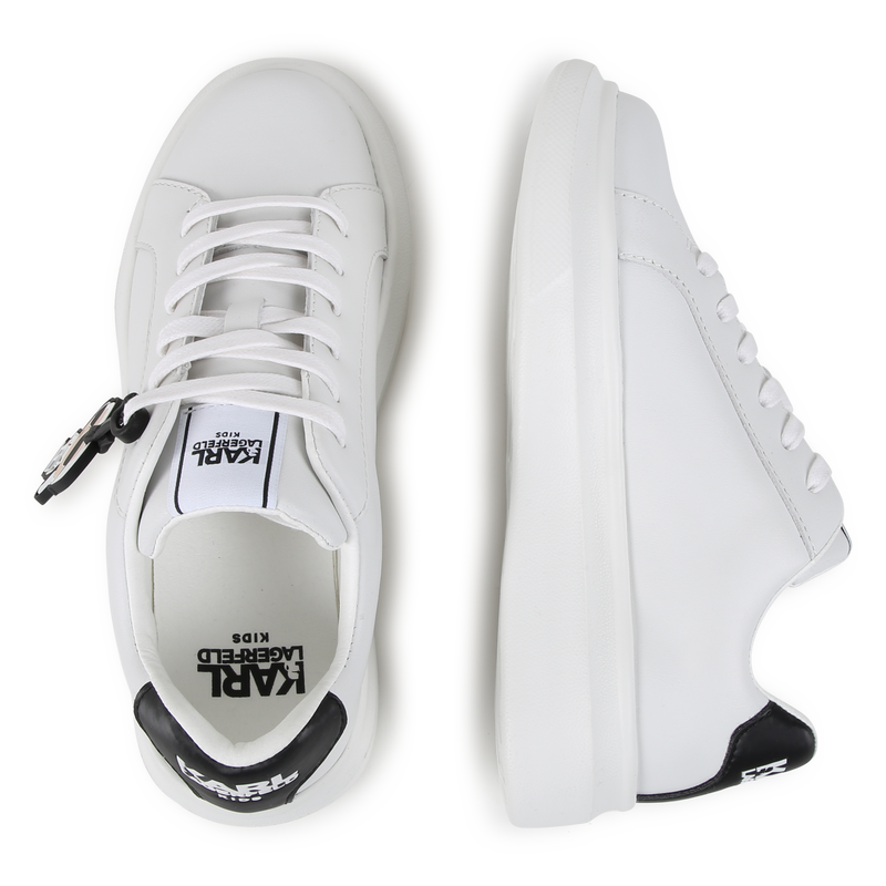 Sapatilhas em pele KARL LAGERFELD KIDS 
                        BOY