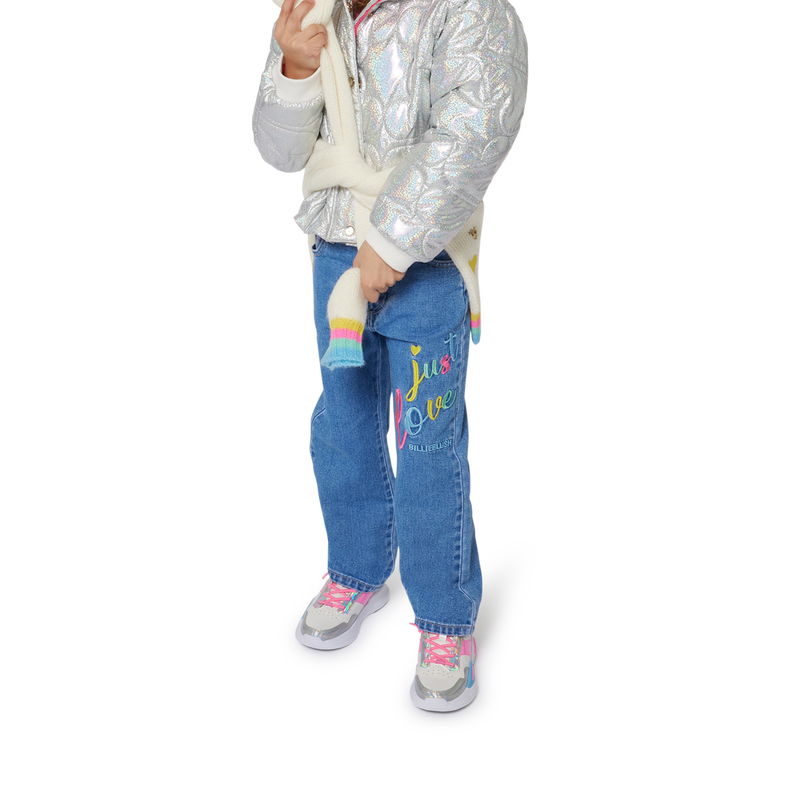 Blus&atilde;o metalizado com capuz BILLIEBLUSH 
                        GIRL