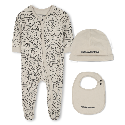 Conjunto de pijama de 3 peças KARL LAGERFELD KIDS BOY