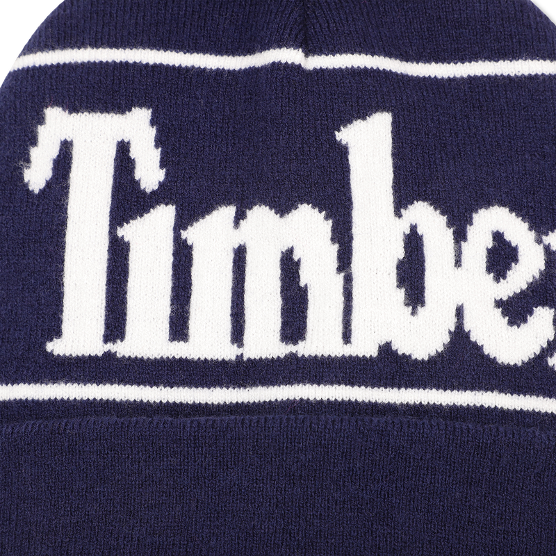 Chap&eacute;u de malha com pompom jacquard TIMBERLAND 
                        BOY