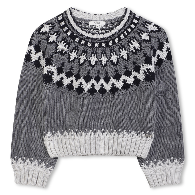 Camisola de malha com decote redondo CHLOE 
                    GIRL