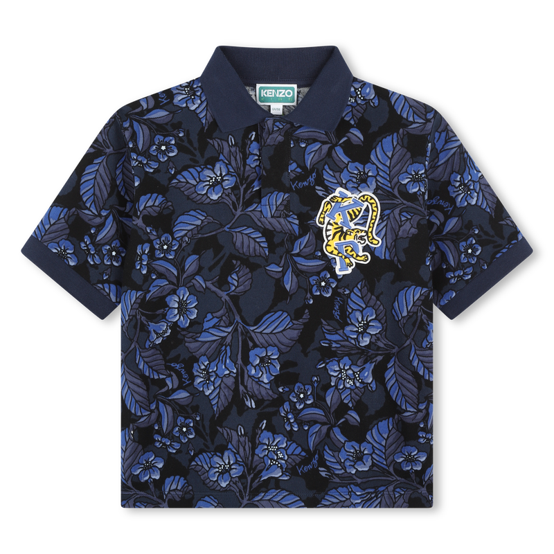 Piqué Knit Polo Shirt KENZO KIDS 
                    BOY