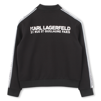 Cardig&atilde; com fecho de correr KARL LAGERFELD KIDS BOY