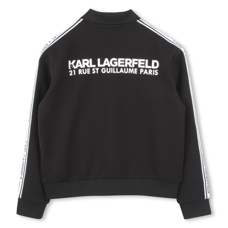 Cardig&atilde; com fecho de correr KARL LAGERFELD KIDS 
                        BOY