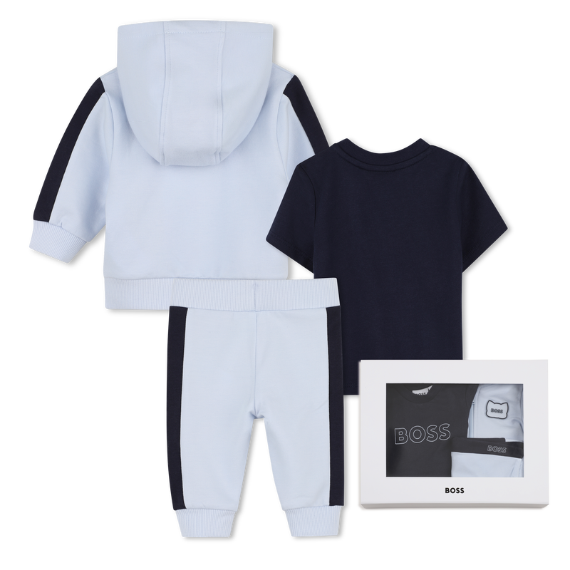 CARDIGAN + PANTS + CONJUNTO DE T-SHIRTS BOSS 
                        BOY