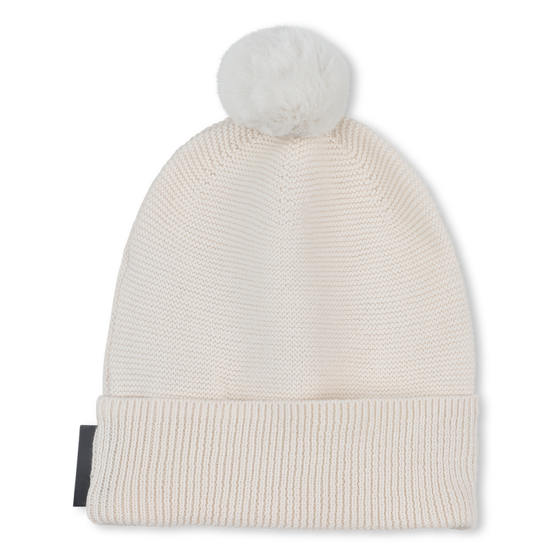 Gorro de malha com pompom KARL LAGERFELD KIDS 
                    UNISEX