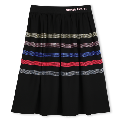 Crepe skirt with diamantés SONIA RYKIEL GIRL