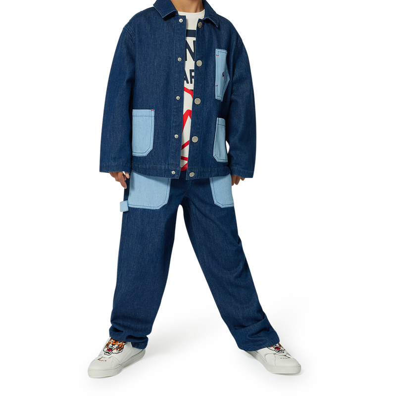 Casaco de ganga em algod&atilde;o KENZO KIDS 
                        UNISEX