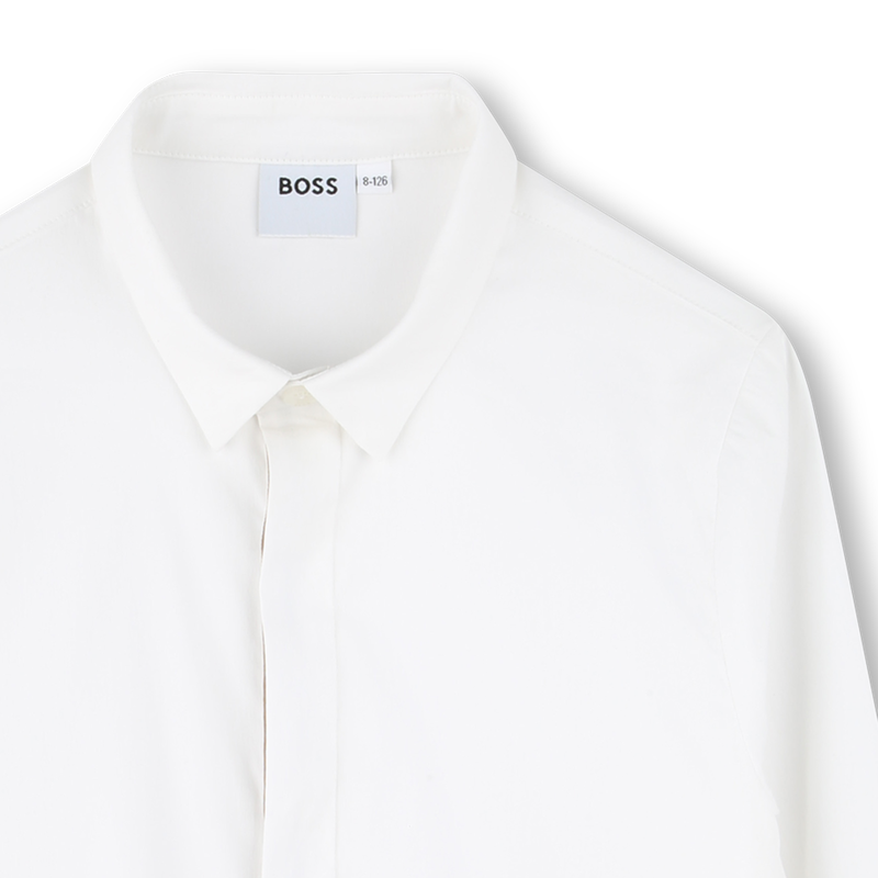 Camisa cintada em popelina BOSS 
                        BOY