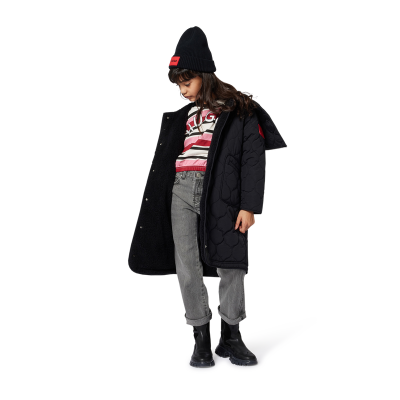 Parka comprida com capuz HUGO 
                    GIRL