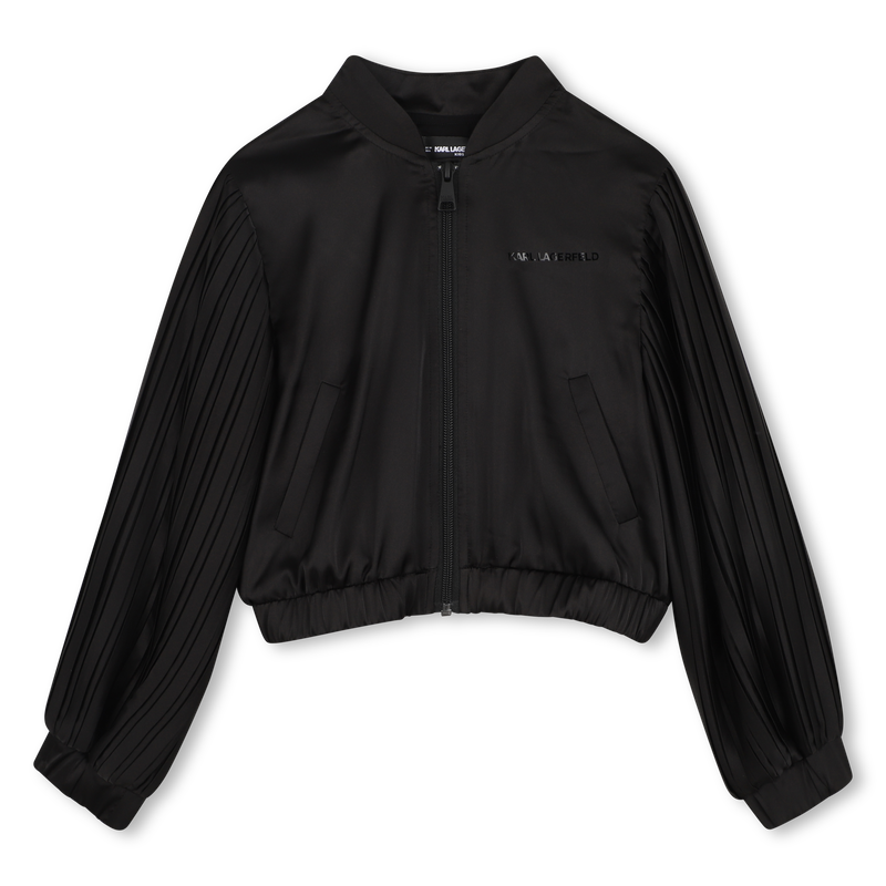 CASACO DE MANGA PLISSADA KARL LAGERFELD KIDS 
                        GIRL