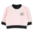 Conjunto de moletom e saia KARL LAGERFELD KIDS 
                    MENINA