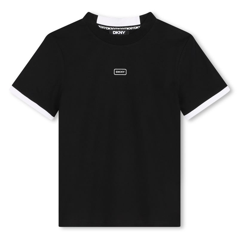 T-shirt em algodão bicolor DKNY 
                    UNISEX
