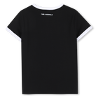 T-shirt de manga curta KARL LAGERFELD KIDS 
                    GIRL