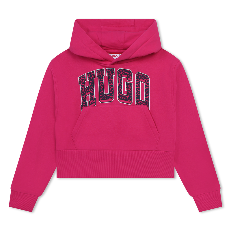Sweatshirt em molet&atilde;o HUGO 
                        GIRL