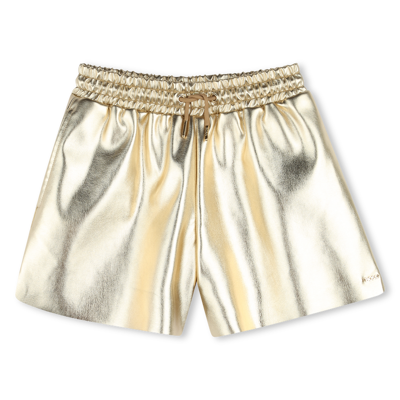 Shorts falsos dourados BOSS 
                    GIRL