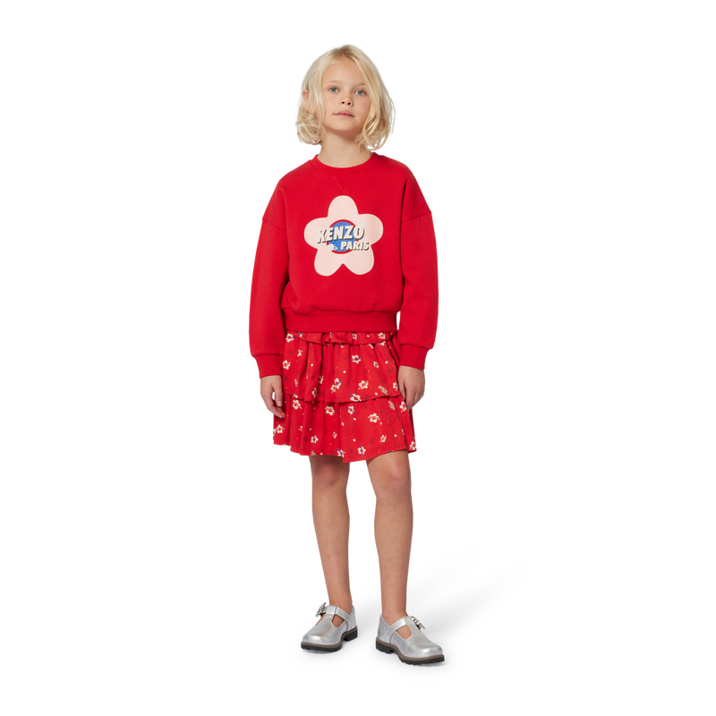Moletom de lã não escovada KENZO KIDS 
                    GIRL