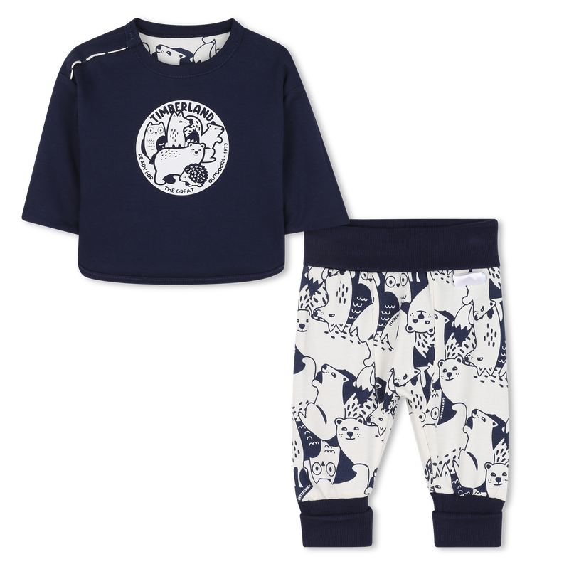 Camiseta e calça de pressão TIMBERLAND 
                    BOY