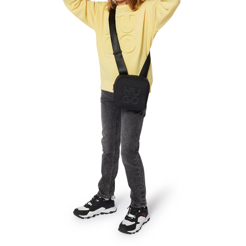 Sweatshirt em molet&atilde;o HUGO 
                        BOY