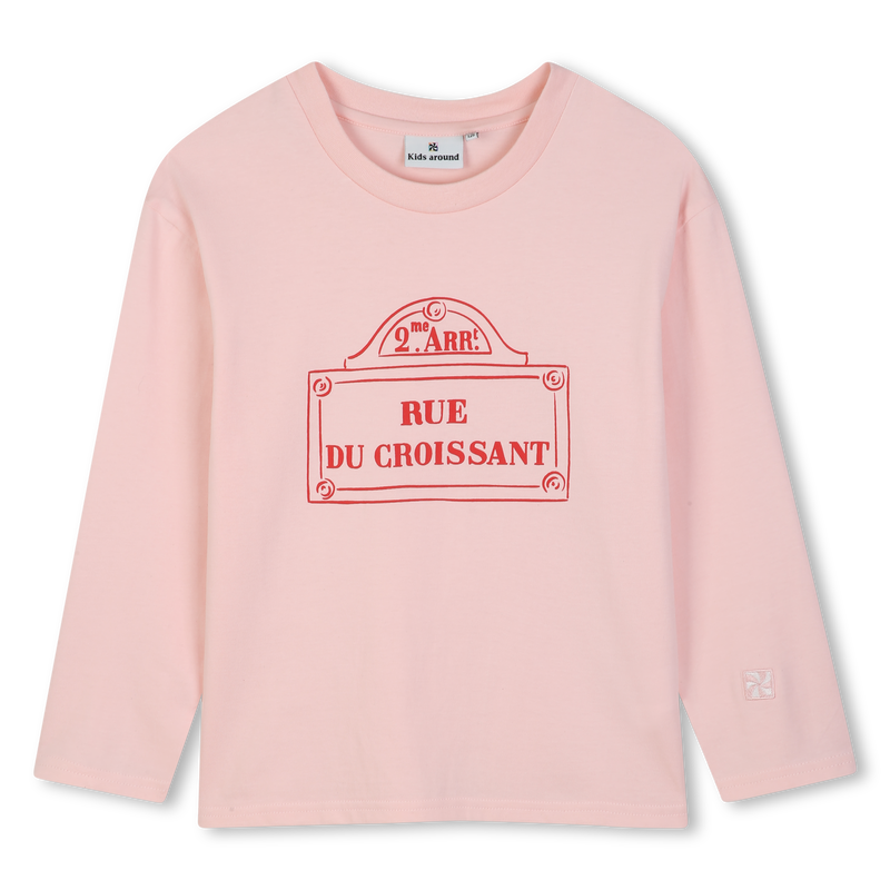Camiseta de manga longa KIDS AROUND 
                        GIRL