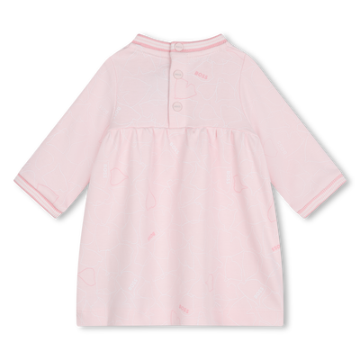 Vestido com canelados e riscas BOSS GIRL