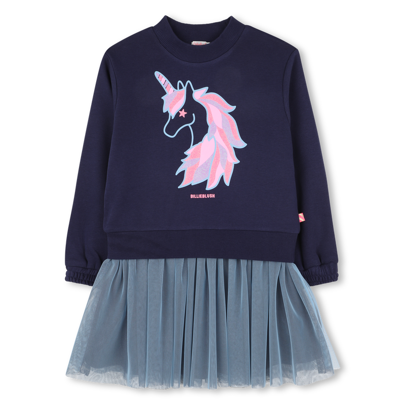 Vestido bimaterial BILLIEBLUSH 
                    GIRL