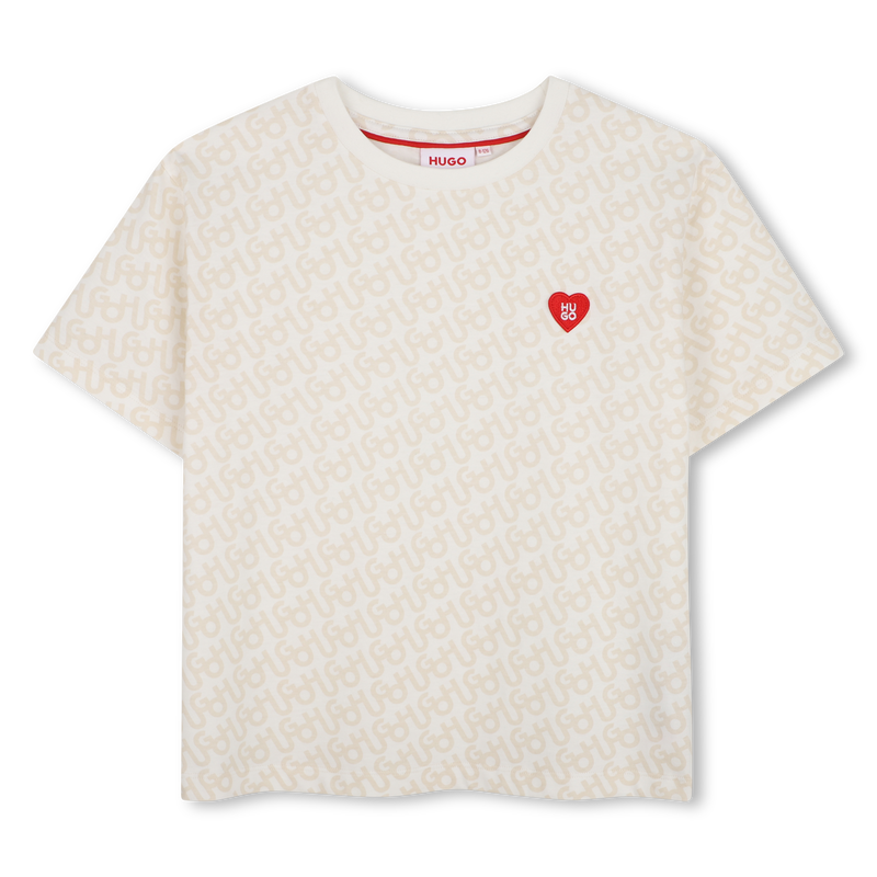 Camiseta de mangas curtas HUGO 
                        MENINA
