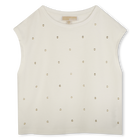T-shirt de cerim&oacute;nia algod&atilde;o MICHAEL KORS 
                    GIRL