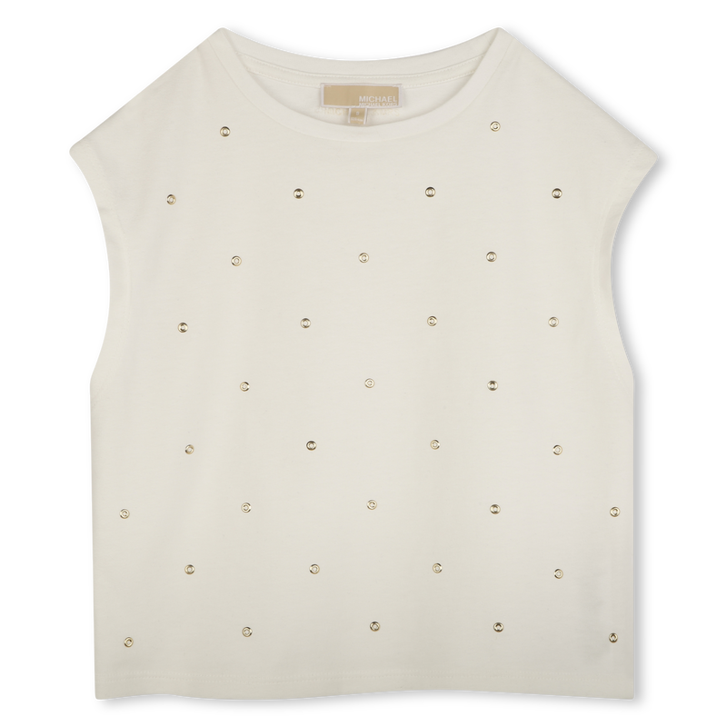 T-shirt de cerim&oacute;nia algod&atilde;o MICHAEL KORS 
                        GIRL