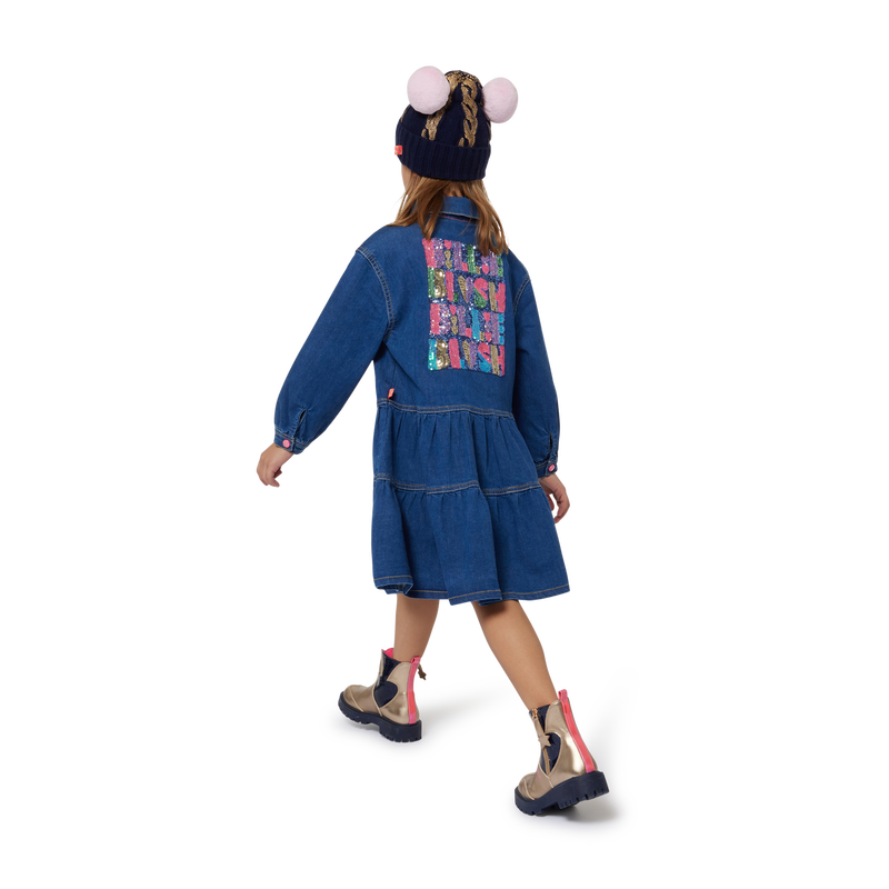 Vestido de ganga com colarinho BILLIEBLUSH 
                    GIRL