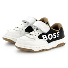 Sapatilhas de pele com velcro BOSS 
                    BOY
