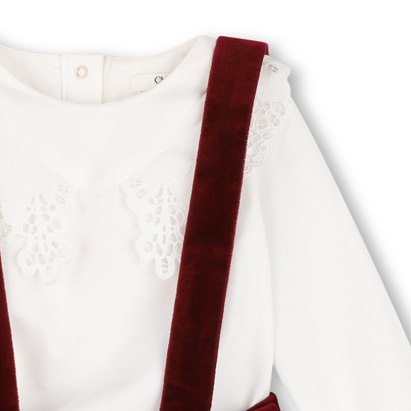 Conjunto vestido e camiseta CHLOE 
                        MENINA