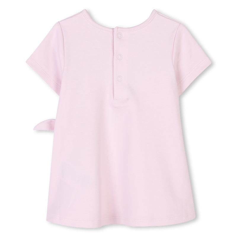 Vestido manga curta em algod&atilde;o MICHAEL KORS 
                        GIRL