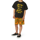 Bermudas em cetim de algod&atilde;o KENZO KIDS 
                    MENINO