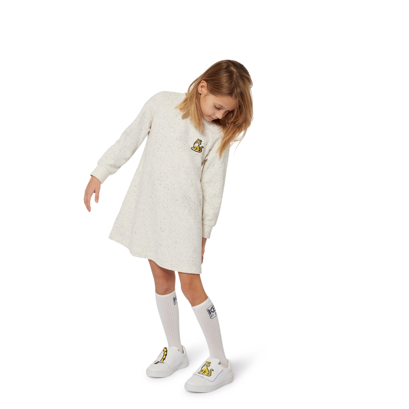 Embroidered Fleece Dress KENZO KIDS 
                    GIRL