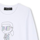 Camiseta de manga longa KARL LAGERFELD KIDS 
                    GIRL