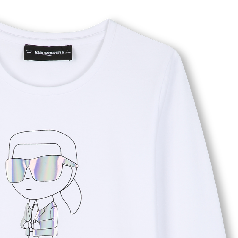 Camiseta de manga longa KARL LAGERFELD KIDS 
                        GIRL