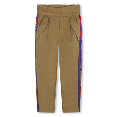 Calças com faixas às riscas KARL LAGERFELD KIDS GIRL