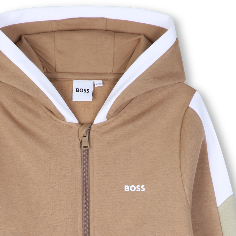 Cardigan  com capuz BOSS 
                        MENINO