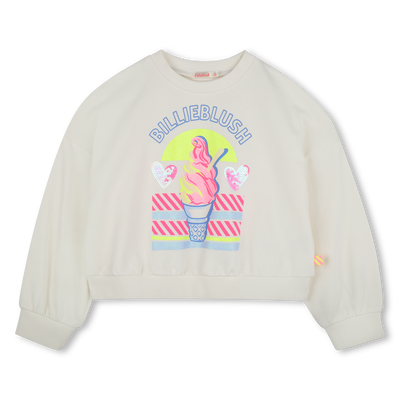 Sweatshirt em moletão BILLIEBLUSH GIRL
