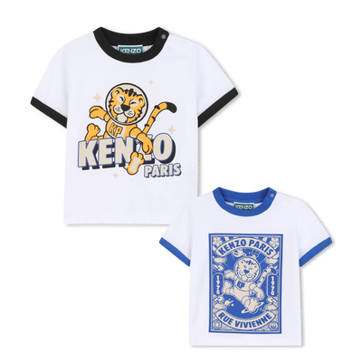 Lote de 2 camisetas de jersey KENZO KIDS BOY