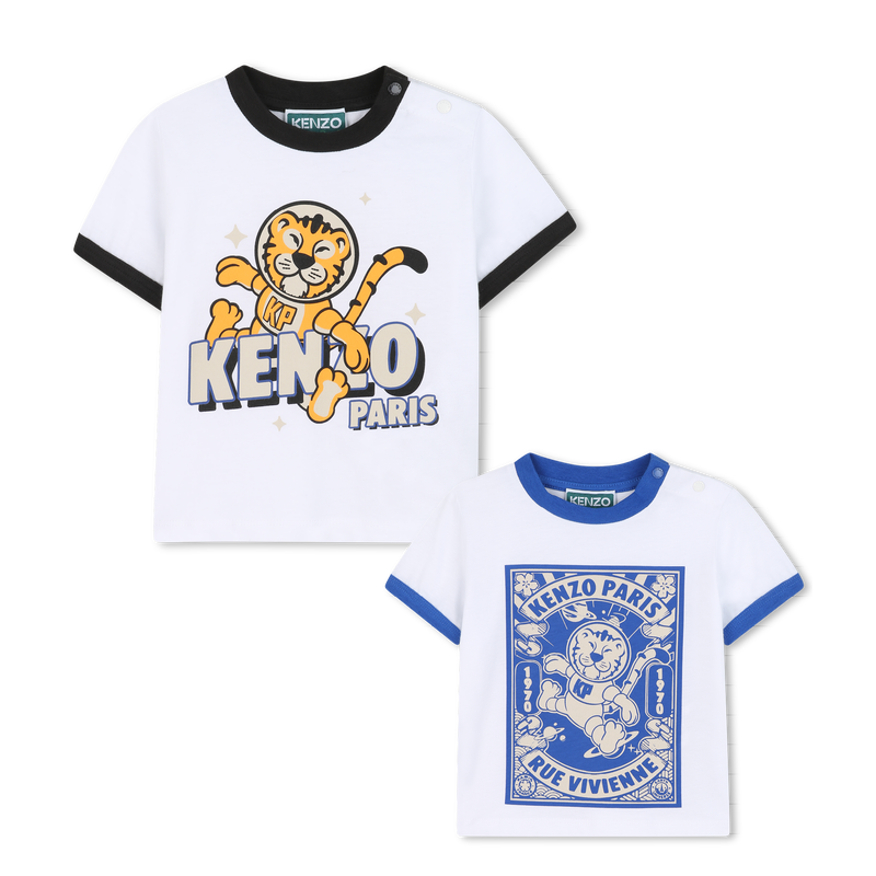 Lote de 2 camisetas de jersey KENZO KIDS 
                    BOY
